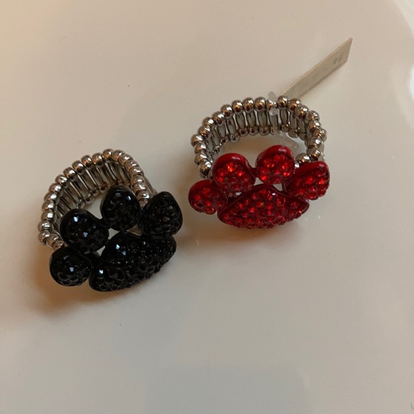 2 paw print stretch rings - Picture 3 of 7